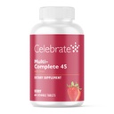 Celebrate Vitamins Multi-Complete Chewables, 45mg Iron - Daily Bariatric Multivitamin för Sleeve Gastrectomy och Gastric Bypass Surgery Patients - Essential Vitamins & Minerals - Berry (60 tabletter)