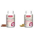 Jaarrow Formula Red Yeast Rice 1200 mg & Co-Q10 100 mg Per Serving-120 Veggie Caps-60 Servings & Heart Health-Vegan & Citrus Bergamot 500 mg-60 Servings (Veggie Caps)