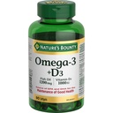 Nature's Bounty Omega-3 + D3 Fish Oil 1200mg / D3 1000IU 90 softgels