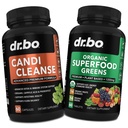 Candi Cleanse & Luomu Superfood Vihreät ja hedelmät Lisäravinteet - Oregano Balance Control Support Cleanser - Päivittäinen energia Super Food Hedelmät ja kasvikset Supplement Tabletit Plus kasvisruoat