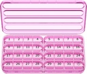Zoksi Månatliga Pill Organizer 1 Gång per dag, 30 Dag Pill Box Organizer, En Månad Pill Fall för Resa, 31 Daglig Medcine Container för Vitaminer, Supplement & Medication (Purple)