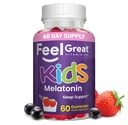 Tunne Great Kids Melatoniinin Gummy ... Mansikan makuinen Melatoniinin Gummies Lapset...
