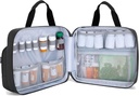 Trunab Pill Bottle Organizer Medicine Carrying Bag Safe Medication Travel Bag för recept, vitaminer, Medicinska tillägg Storage (Bag Only)