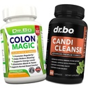Colon Cleanse Candi Detox Formula - Natural Bowel Cleanser pillereitä suoliston turvotusta ja antikasvua puhdistus naisille ja miehet - Päivittäinen Ummetus Relief täydentää Gut Vatsa Balance Control