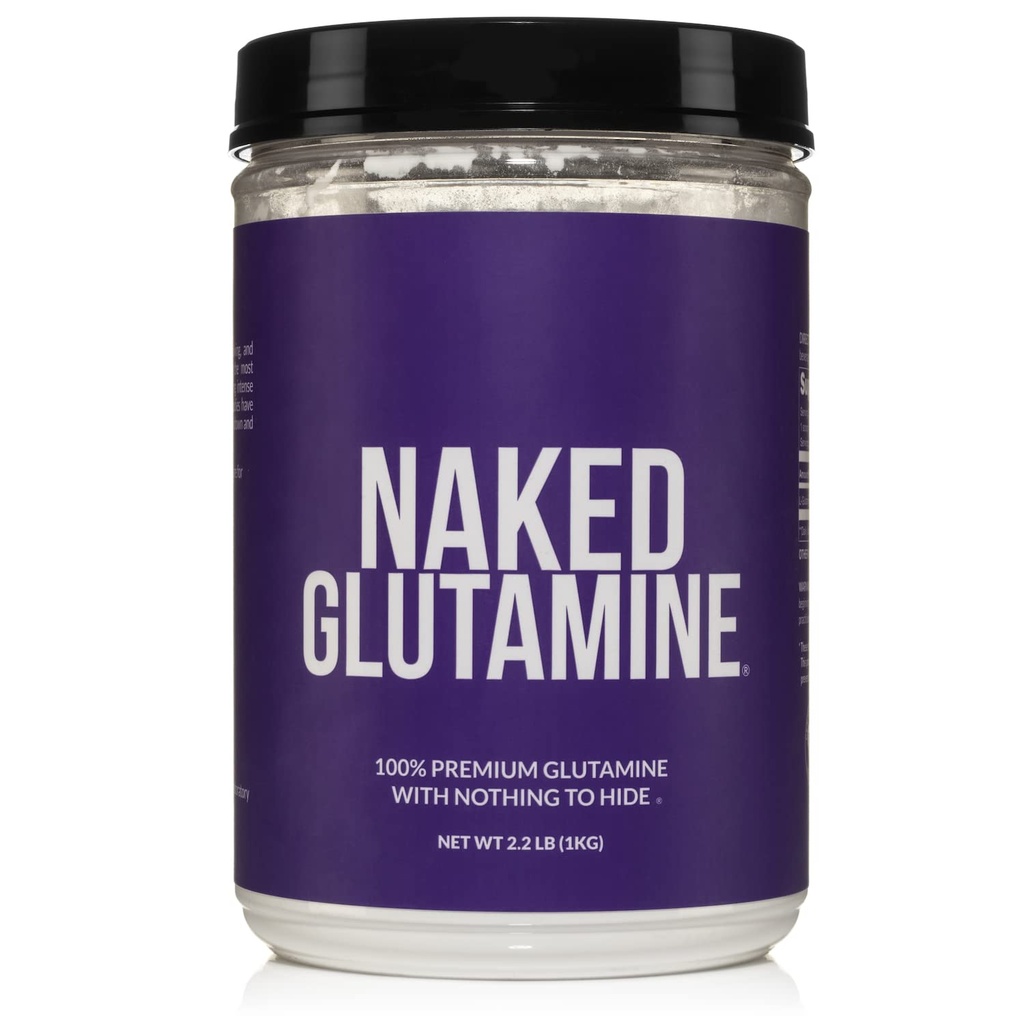 Ren L-Glutamin Made i USA - 200 portioner - 1000g, 2,2lb Bulk, Vegan, Non-GMO, Gluten och Soy Free. Minimera Muscle Breakdown och förbättra Proteinsyntesen. Inga tillsatser