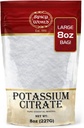 Mausteinen maailman kaliumsitraattijauhe 8 OZ - puhdas, vegaaninen, elintarvikeluokka, Bulk Kalium Supplement