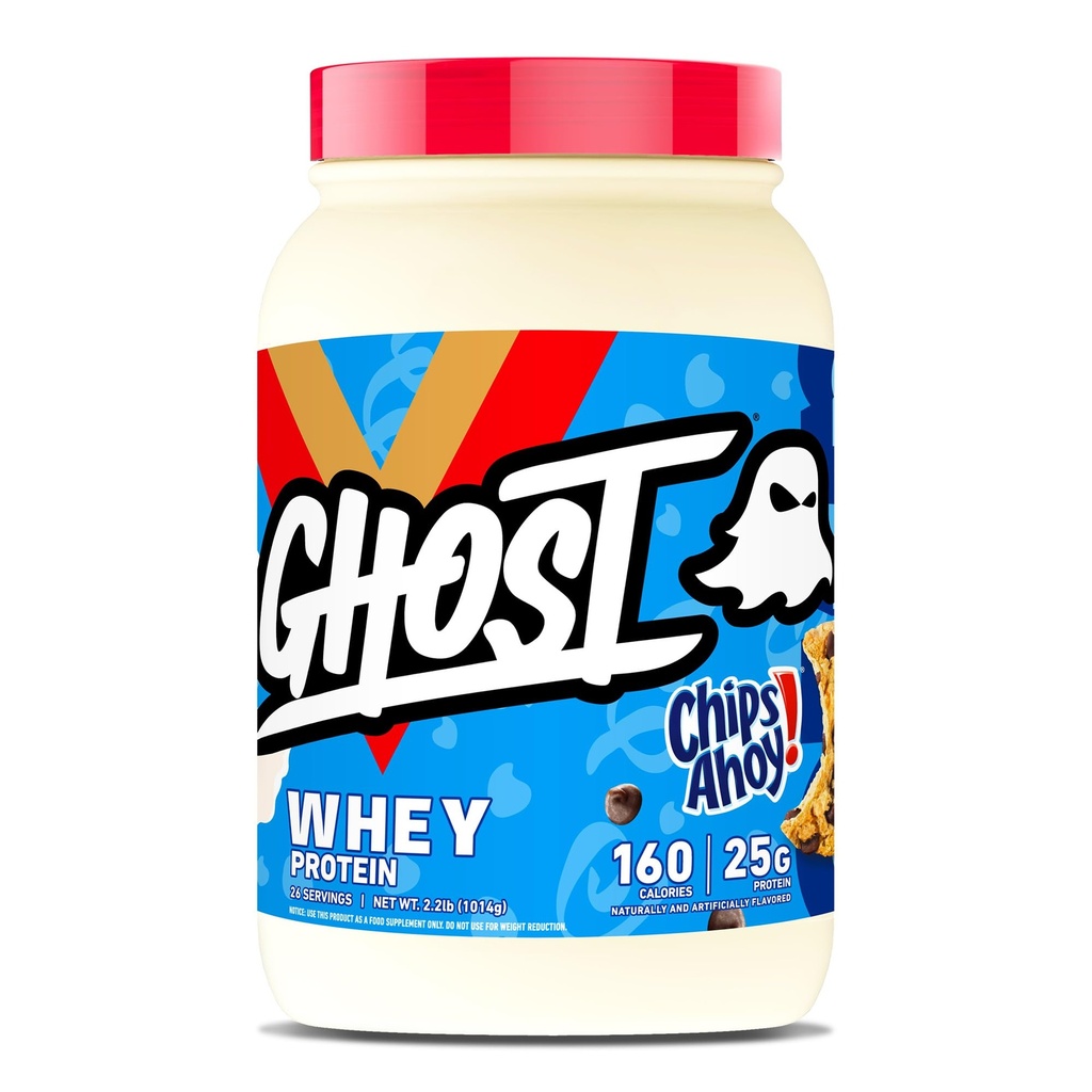 GHOST Whey Protein Powder, Chips Ahoy! - 2LB, 25G proteiinia - Whey Protein Blend - 