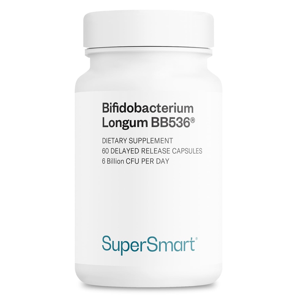 Supersmart - Bifidobacterium Longum (BB536) 6 miljardia PMY/vrk - Probiootit & Prebiootit Supplement 