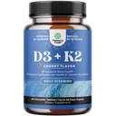 D3-vitamiinia K2 MK7 täydentää - D3-vitamiini 2000 IU tabletit ja K2 Immuunin tuki Bone Health Heart Health Joint Support Bone Strength ja mieliala Boost - VIT Immuunijärjestelmä - 60 Count
