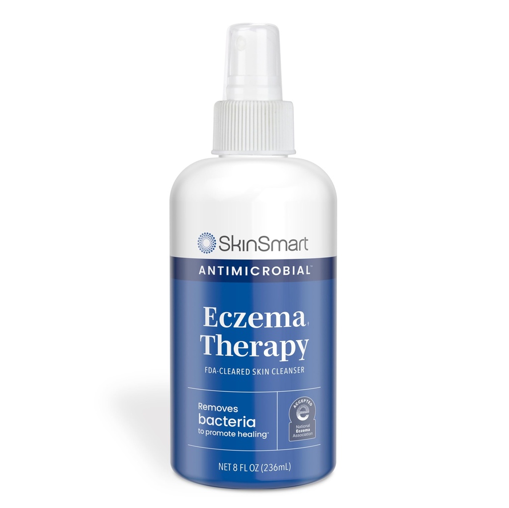 SkinSmart Antimicrobial Ekseema terapia hypokloorihappo, poistaa bakteerit niin ihon voi parantaa, aikuisille, lapsille ja senioreille, 8 Ounce Clear Spray