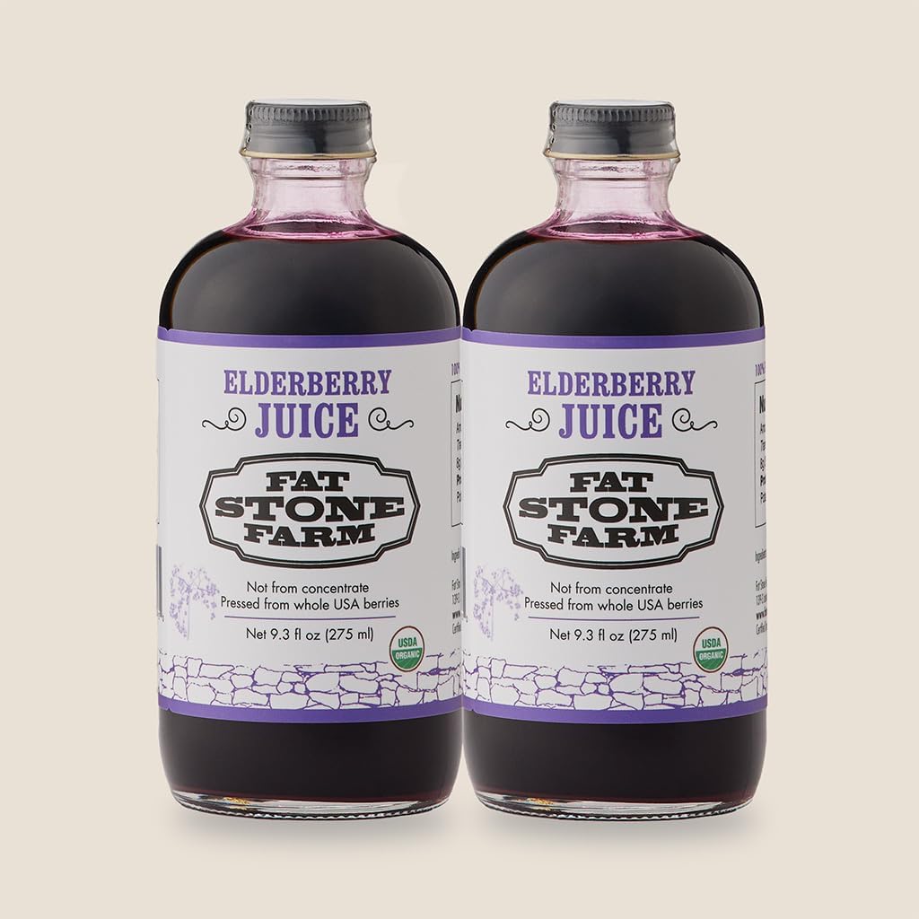 Organic Elderberry Juice 2X 9.3 fl. oz (Uusi)