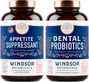 WINDSOR BOTANICALS ruokahalua Suppressant laihtuminen ja hammasprobiootit huono hengitys Bundle