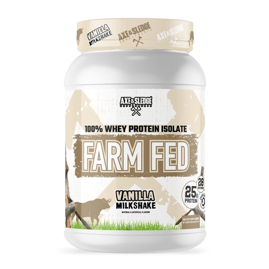 Axe & Sledge Farm Fed 100% Whey Protein Isolate 25g Protein 