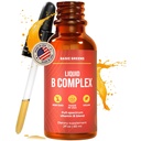 B-vitamiini Complex Liquid Drops - Strength Sublingual Formula, Maximizes Absorptio & Boosts Energy - B1, B2, B3, B5, B6, B7, B9, B12 - Natural Vegan Supplement for Immunity (B Complex)