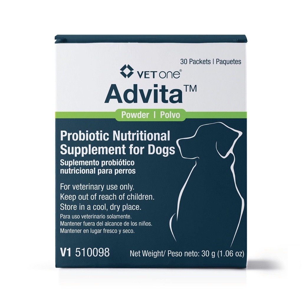 VetOne Advita Probiotic Nutritional täydennysosa koirille - 30 pakettia