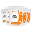BulkSupplements.com HMB Powder - som Calcium HMB Supplement, Beta-Hydroxy Beta-Methylbutyrate - Unflavored & Gluten Free, 1g per Servering, 1kg (Pack of 5) (11 lbs)