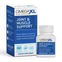 OmegaXL Joint Support Supplement, för Relief - Natural Muscle Support, Green Lipped Mussel Oil, Soft Gel Pills, Drug-Free, 60 Count