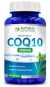Generic Natural Vitamiini Coq10 200 mg, 200 kapselia, nopea imeytyminen - Gluteeniton & ei-GMO