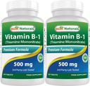 Bästa naturvitamin B1 som tiamin Mononitrate 500 mg tabletter (120 greve av 2)