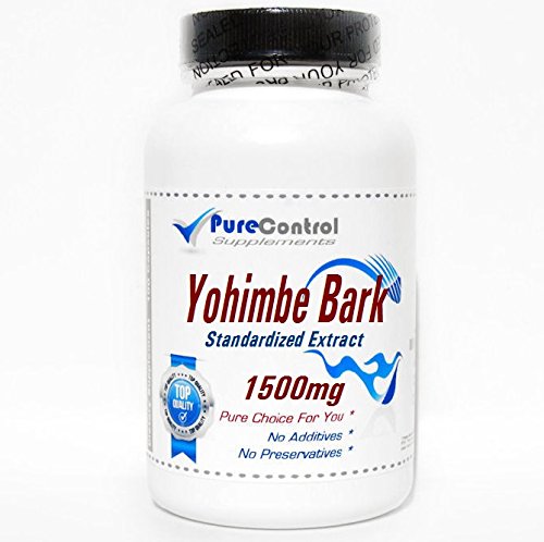 Yohimbe Bark Standardoitu uute 1500mg // 200 kapselia // Pure // PureControl Supplements