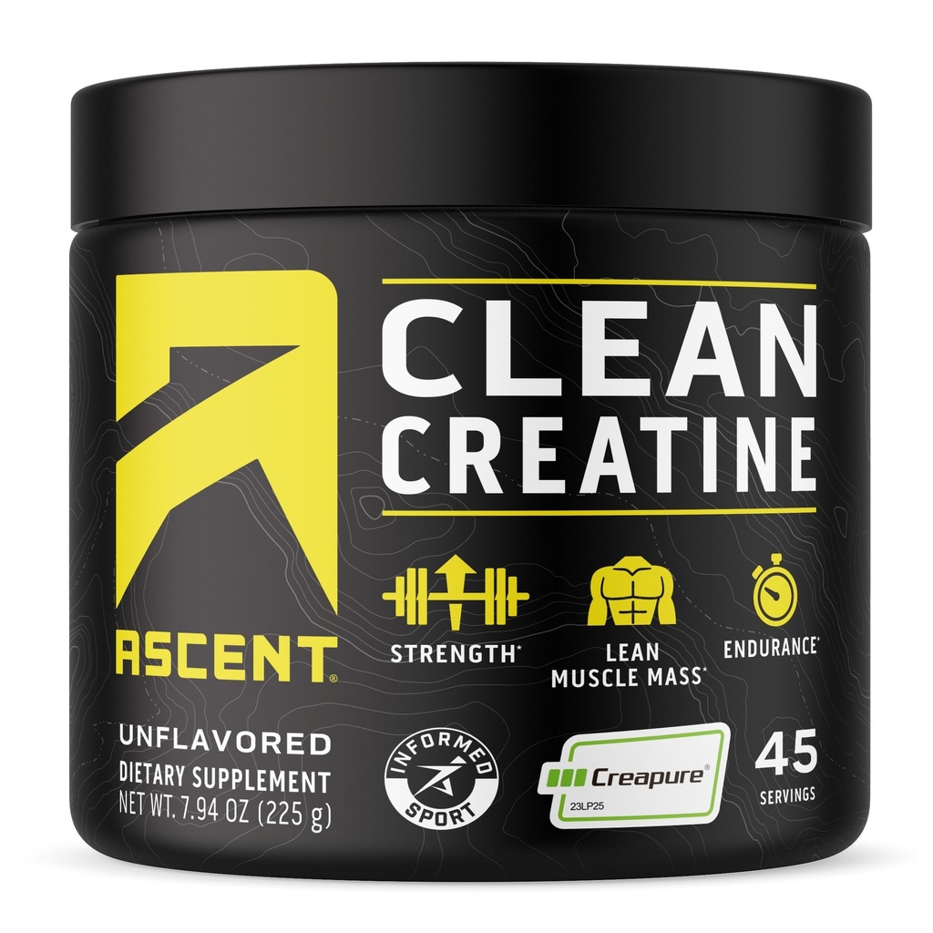 Nousu Clean Creatiini Monohydraatti Powder - 5G per Serving, Creapure Supplement - makuton, 45 Tarjoilut