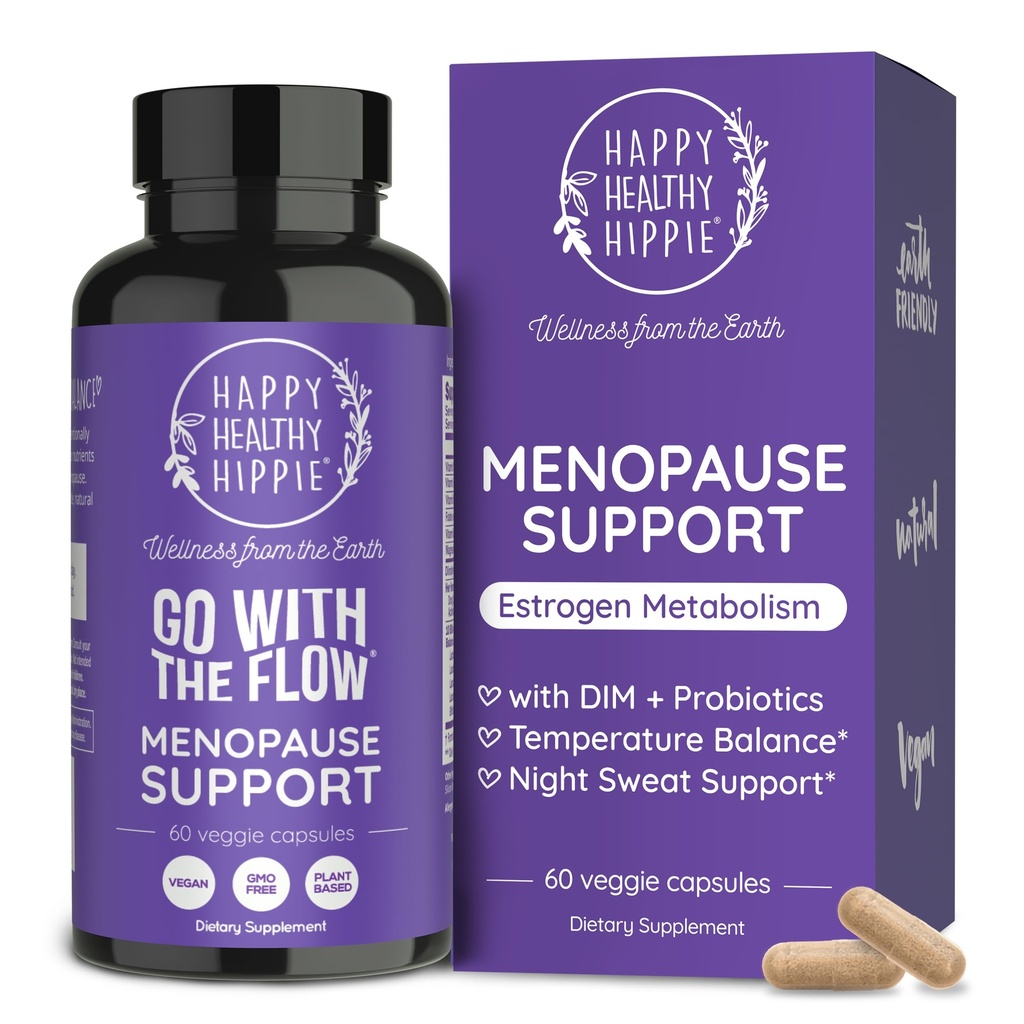 Klimakteriet Tillägg för kvinnor - DIM Supplement + Probiotika | Östrogen Metabolism & Hormone Balance Support | Perimenopause Relief | Hot Flashes, Mood Swings & Night Sweats | Dong Quai | 60 Ct