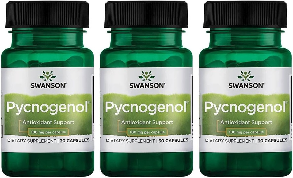 Swanson Pycnogenol 100 Milligram 30 kapslar 3 Pack