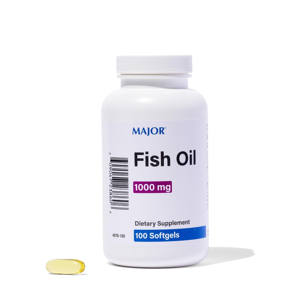 MAGOR Omega-3 Fish Oil - Fish Oil Supplement 1000mg - 100 Softgels (1-pakkaus)