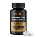 LUAL kalsium Minis 600 mg D3-vitamiini - Luu- ja lihastuki - 150 min Softgels - Helppo niellä - Kalsium & D3 vahva luut & liikkuvuus