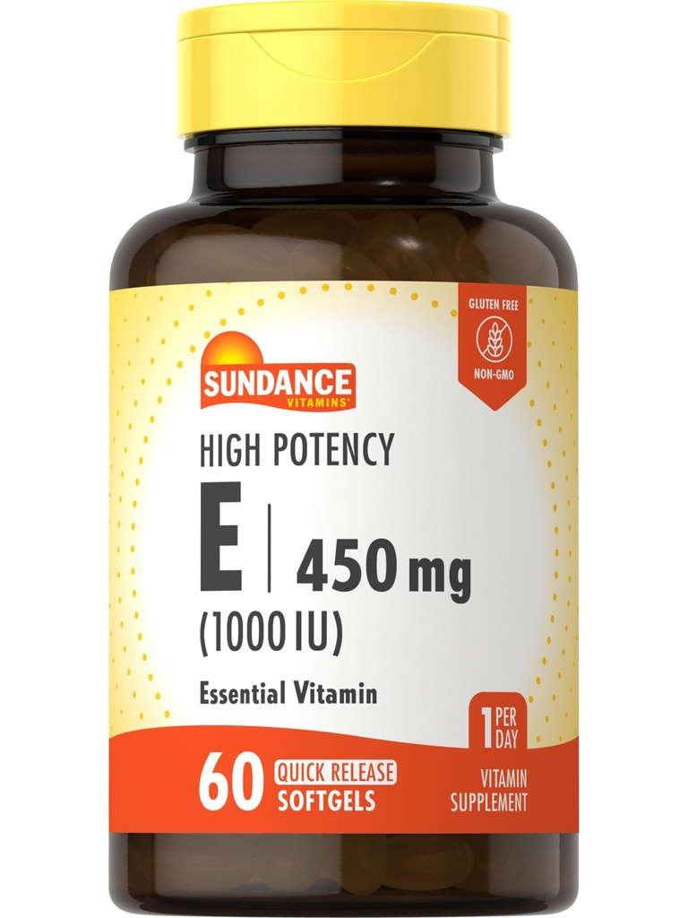 Sundance High Potency E-vitamiini 450 mg (1000 IU) 