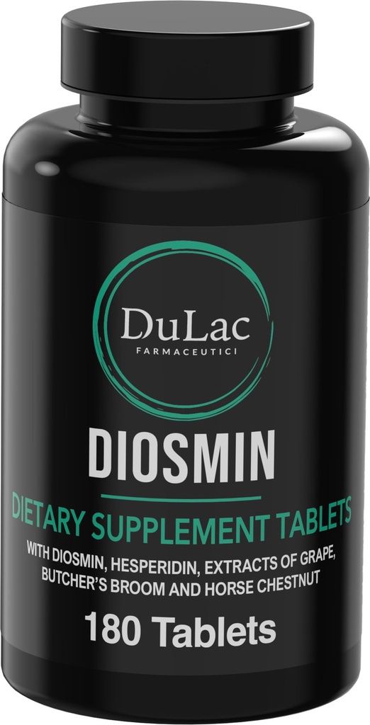 Dulàc - Diosmin Hesperidin 1000 mg ravintolisä 180 tablettia, rikastettu hevosen Kastanjauute ja teurastajien luuta