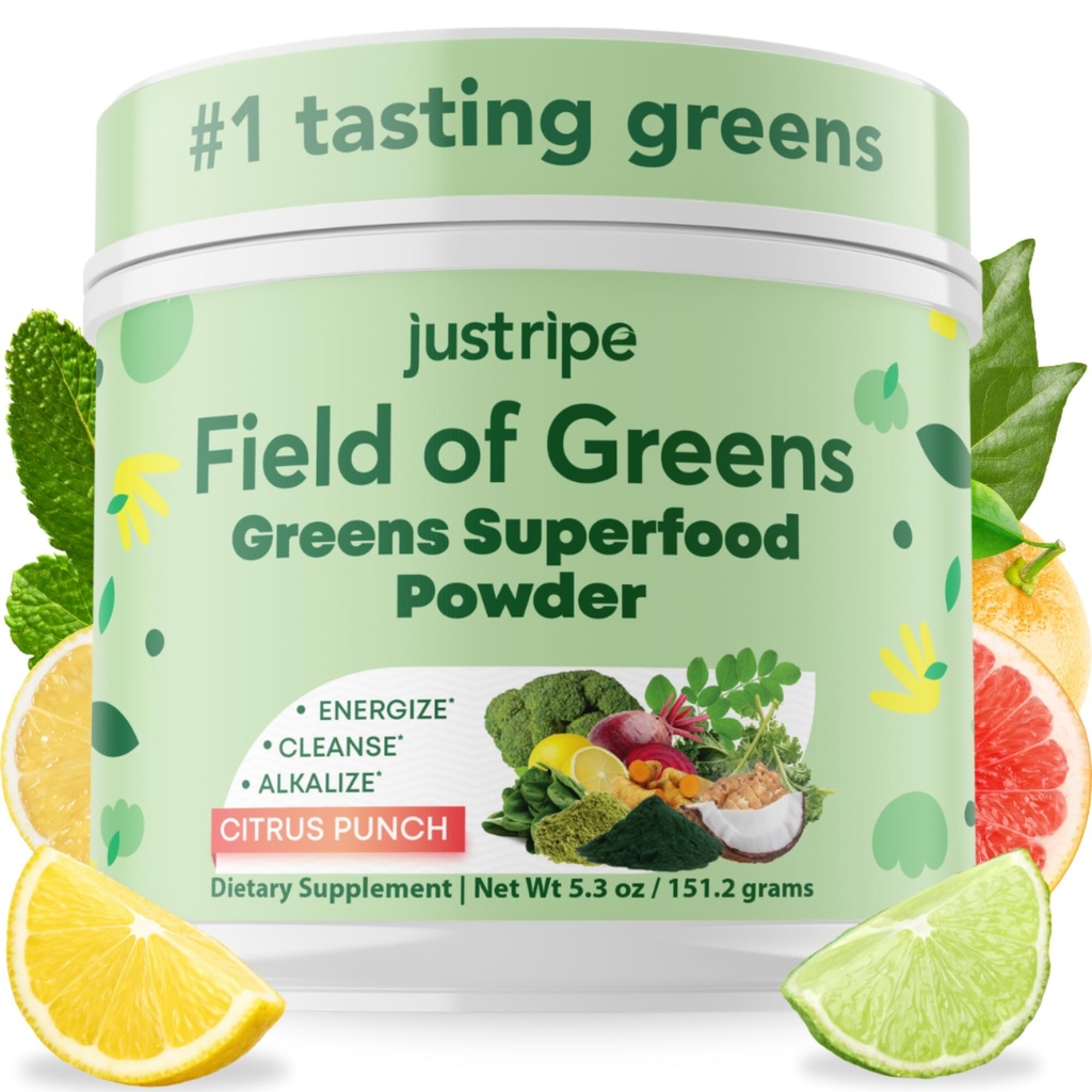 Vihreät Superfood Powder with Organic Spirulina, Klorella, Beet Root Powder - Bacillus Coagulans Probiootti, Plant-Based Mix Tuki Gut Health, Immuniteetti, Bloom into Health, 28 Scoops (1)