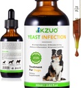 Natural Yeast Infection Behandling för hundar - Effektiv Hund Ear Infection Behandling & Allergy Relief, Reducerar Inflammation, lindrar Itching, Combats Infections, förbättrar Coat & Skin