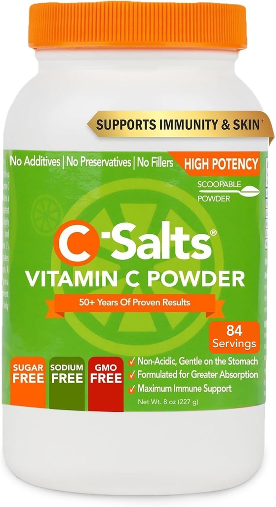 C-palkit C-vitamiinia Powder Supplement - 100% Pure Suuri annos Puffed C-vitamiinia Powder for Immunosupport - Organic, Sokeriton, Vegaani, Ei-GMO, Vatsa-ystävällinen, Alkuperäinen 8 oz