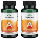 Swanson-vitamiini A 10 000 IU (3 000 mikrog RAE) Luun, ihon terveyden, näkökyvyn ja immuunijärjestelmän toiminta - korkea Imeytyminen A 250 Softgels (2 pakkaus)