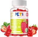 Husdjur Purest Glukosamin Chondroitin Gummies med MSM & Elderberry Extra Strength - Gemensamt stöd, Antioxidant Immune Support Supplement för vuxna, män och kvinnor. Strawberry