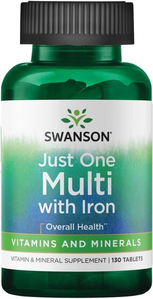 Swanson Century Formula Multivitamiini Iron 130 Tabs