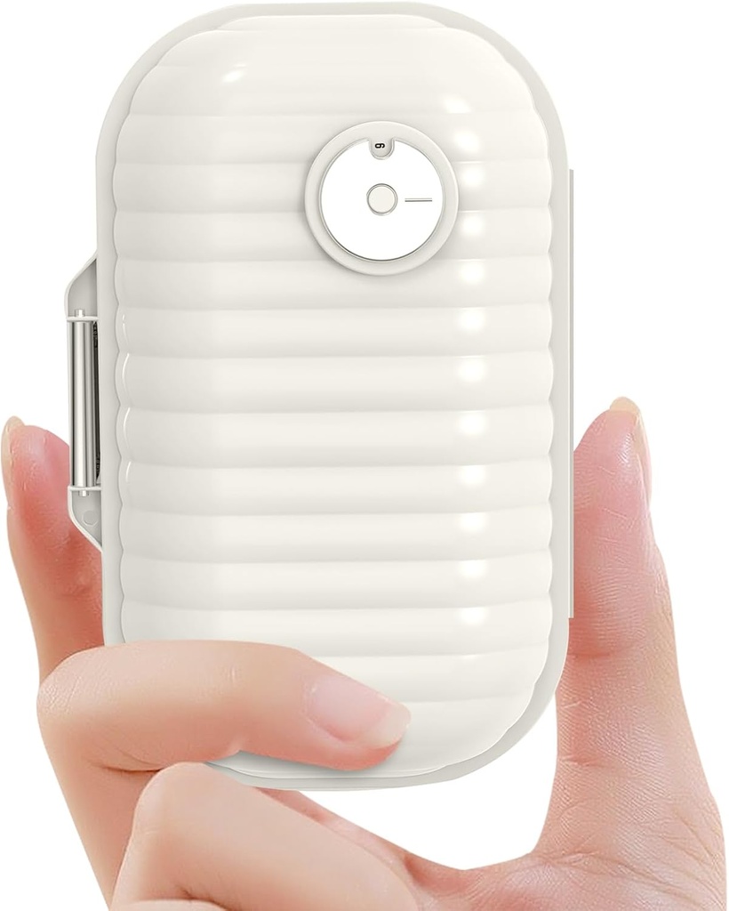 Travel Pill Organizer, 7 Day Portable Pill Case, Small Pill Box för Pocket Purse Portable Medicine Vitamin Container (Pearl White,1 Pack)