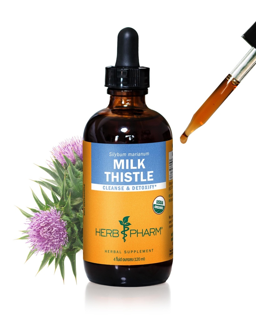 Herb Pharm Milk Thistle siemenuutetta maksan toimintaa tukea - 4 Ounce (DMILK04)