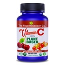 ELINTARVIKKEIDEN LIIKKUVUUS CO. 100% Kasvipohjainen C-vitamiini 60 kapselia 125 mg - Aikuiset Immunomy System antioksidantti Tuki Ravintolisä - Koko ruoka Vegaani täydentää orgaanisia ei-GMO Gluteenittomia hedelmiä