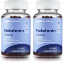 Elementit - Melatoniini 10mg Gummies, tukee levollinen uni, mansikka, 60 Count (Aiemmin Revly) (Pack of 2)