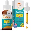 Kidney Support Drops | Cat Health & Wellness Drops with Rehmannia | Liquid Vitamins & Supplements for Kidney Function | Natural Cat Wellness Formula | 80 ml