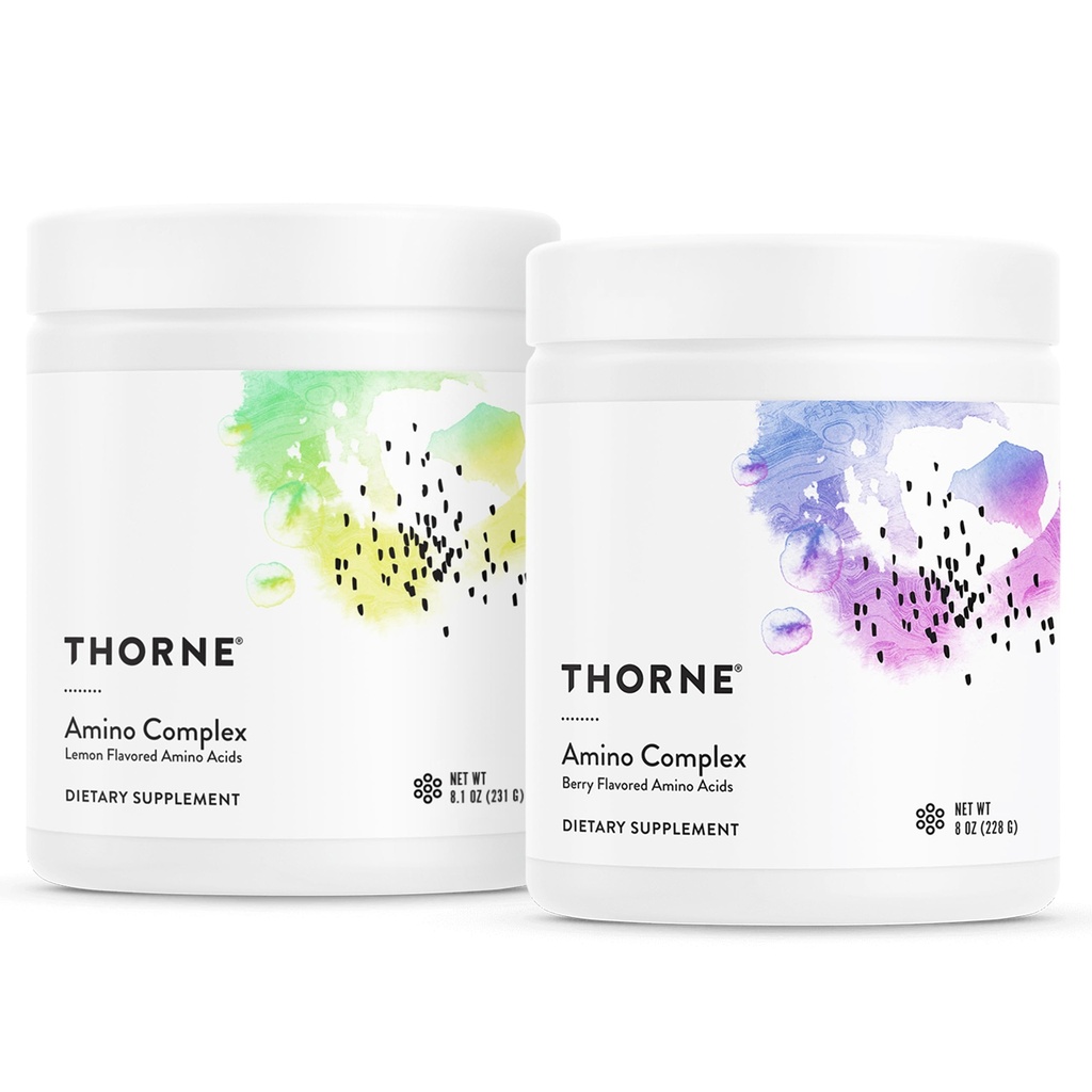 THORNE - Amino Complex Bundle - edistää Lean lihasmassaa ja energian tuotantoa - Sitruuna & marja makuja