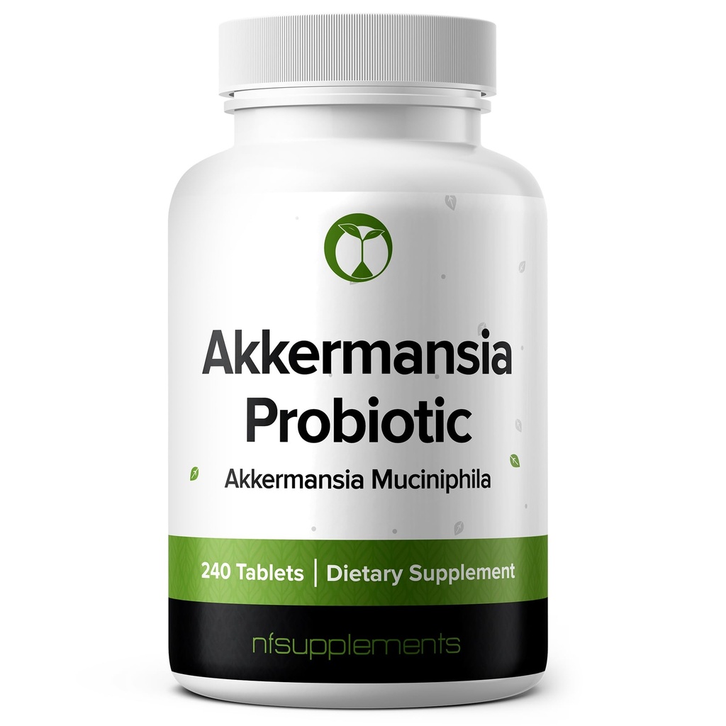 Akermansia Muciniphila Probiootti täydentää 240 tablettia 100 miljoonaa AFU Probiootteja miehille ja naisille tukee suoliston digestiivinen & Gut Health (240, Akermansia Muciniphila)