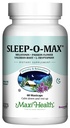 Maxi Health Aikuinen kasviperäistä Sleep-O-Max kanssa Valerian Root, Melatoniini, Tryptofaani, Passionflower - Natural Sleep Supplement - Rauhoitu.