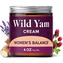 Wild Yam Cream för Hormone Balance | 3450mg Wild Yam för Herbal Menopause & PMS Support | Berikad med Vitex, Black Cohosh, Lavender & More | Östrogen & Progesterone Free Balancing Cream | 4 Oz.