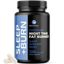 Night Time Fat Burner till Shred While You Sleep | Belly Fat Burner, Carb Blocker och Weight Loss Support Supplements | Förlora vikt, Stöd Metabolism och Fall Asleep | 120 Nighttime Diet Pills