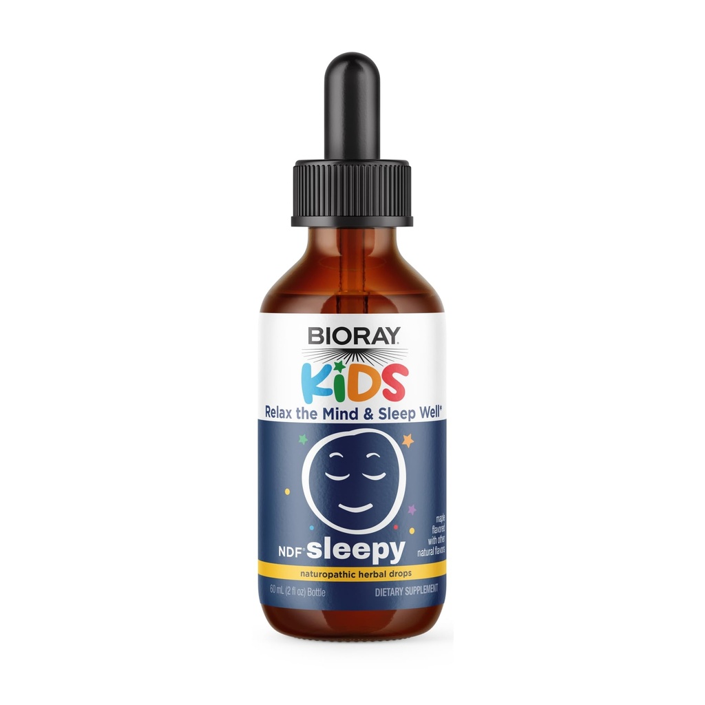 BIORAY Kids NDF, Maple - 2 fl oz - läpi yön - Ei-GMO, Vegan, Gluteeniton - 1-2 kuukauden tarjonta