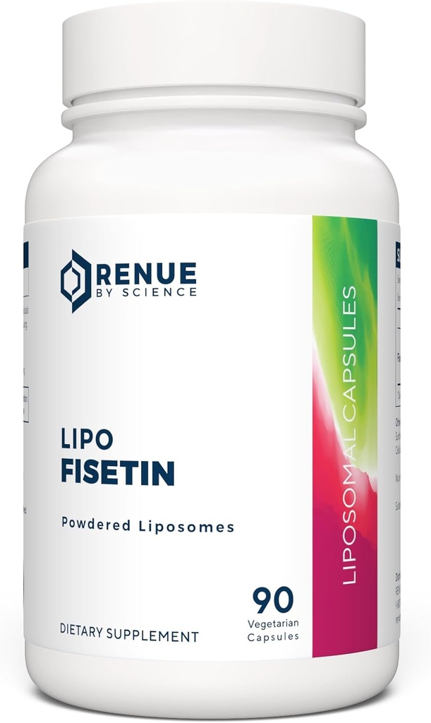 Rerue By Science Fisetin ... 90 Liposomal Fisetin Supplements - 150 mg Fisetin per Serving ...